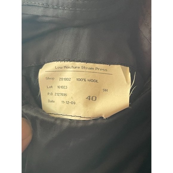 Vintage Brooks Brother Mens Sport Coat Blazer Jacket 100% Wool Gray Size 40 - Picture 6 of 7